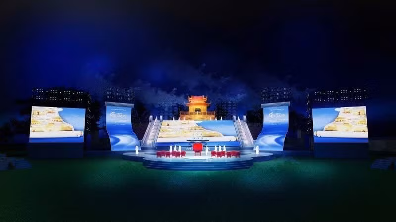 Artist’s impression of the stage for the opening ceremony of the Thang Long-Ha Noi Festival 2026. (Photo: ORGANISING COMMITTEE)