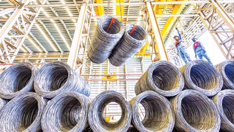 Steel production at a factory of Hoa Phat Group factory. (Photo: DUC DUNG)