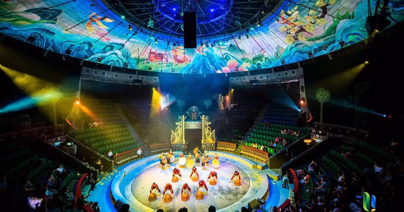 The production brings art and technology together in a striking way. (Photo: Organising Committee)