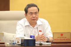 NA President Tran Thanh Man speaks at the NA Standing Committee's sixth session on September 21. (Photo: NDO)