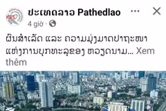 A post on the official Facebook page of the Pathet Lao newspaper. (Photo: Screenshot)