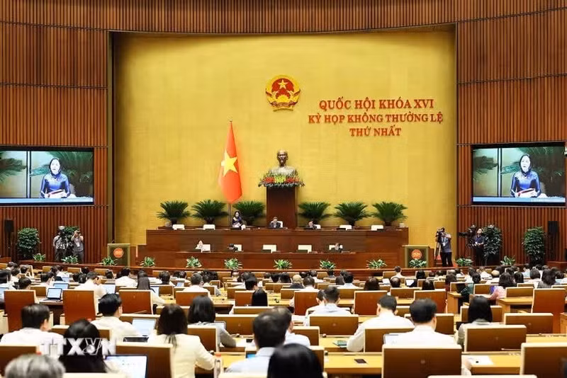 The 16th National Assembly begins the second phase of its first extraordinary session on August 19. (Photo: VNA)