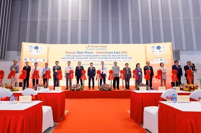 The opening of Vietnam Medi-Pharm 2025 and Vietmedicare Expo in Ho Chi Minh City on November 27, 2025. (Photo: VNA)