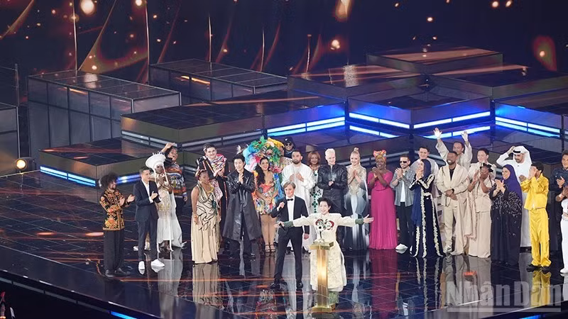 Singer Duc Phuc wins the highest position at Intervision 2025. (Photo: XUAN HUNG)