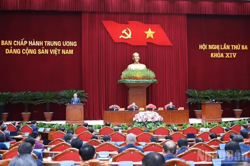 The second working day of 14th Party Central Committee's third plenum (Photo: NDO/Dang Khoa)