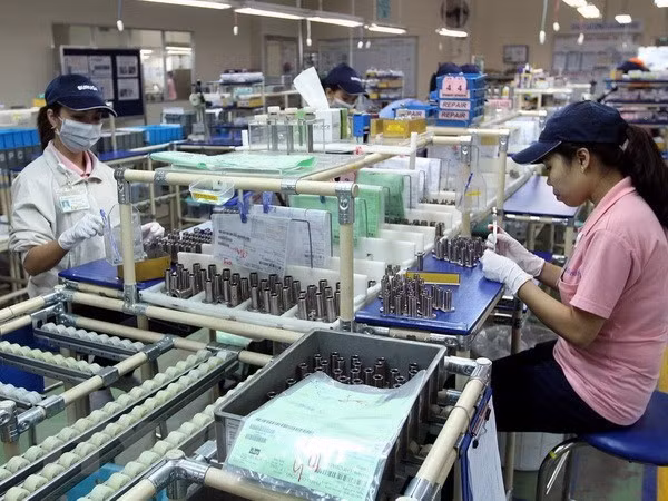 Production of mechanical components at Misumi Viet Nam Co., Ltd. at the Linh Trung Export Processing Zone in Ho Chi Minh City. (Photo: VNA)