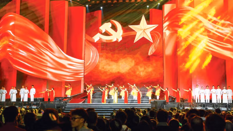 A performance at the concert