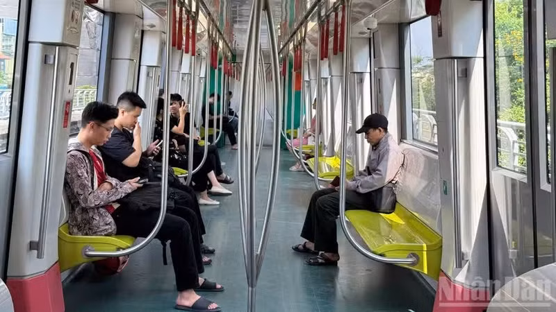 Over 400 train trips per day scheduled across both the Cat Linh–Ha Dong and Nhon–Cau Giay lines from August 29 to September 2.