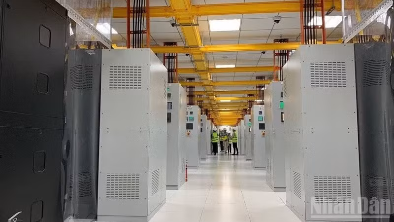 A VNPT-managed data centre in Hoa Lac, Ha Noi. (Photo: NDO)