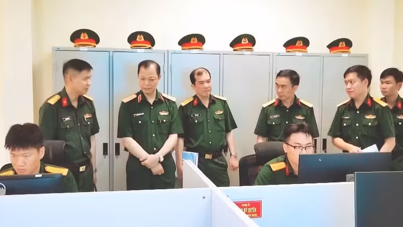 Inspection of operational task execution at Centre 386, Command 86. (Photo courtesy of Command 86)