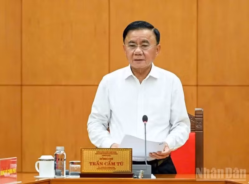 Tran Cam Tu, Politburo Member and Permanent Member of the Secretariat. (Photo: DUY LINH)