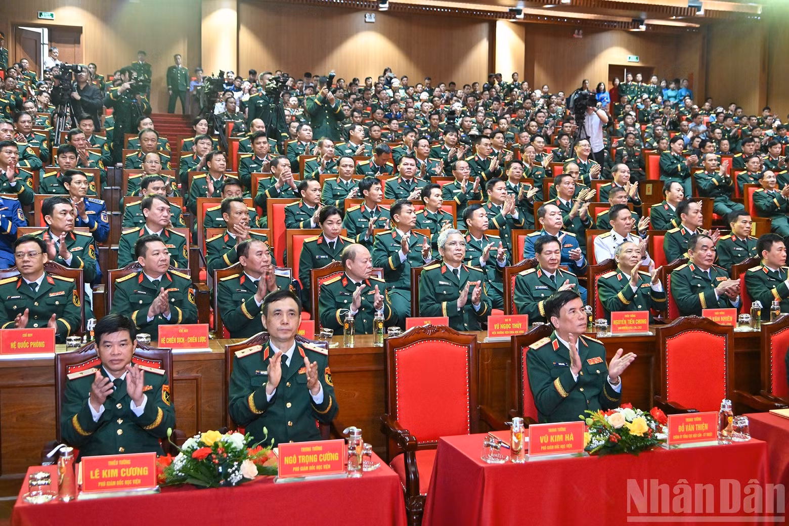 Delegates attend the opening ceremony of the 2025–2026 academic year of the National Defence Academy.