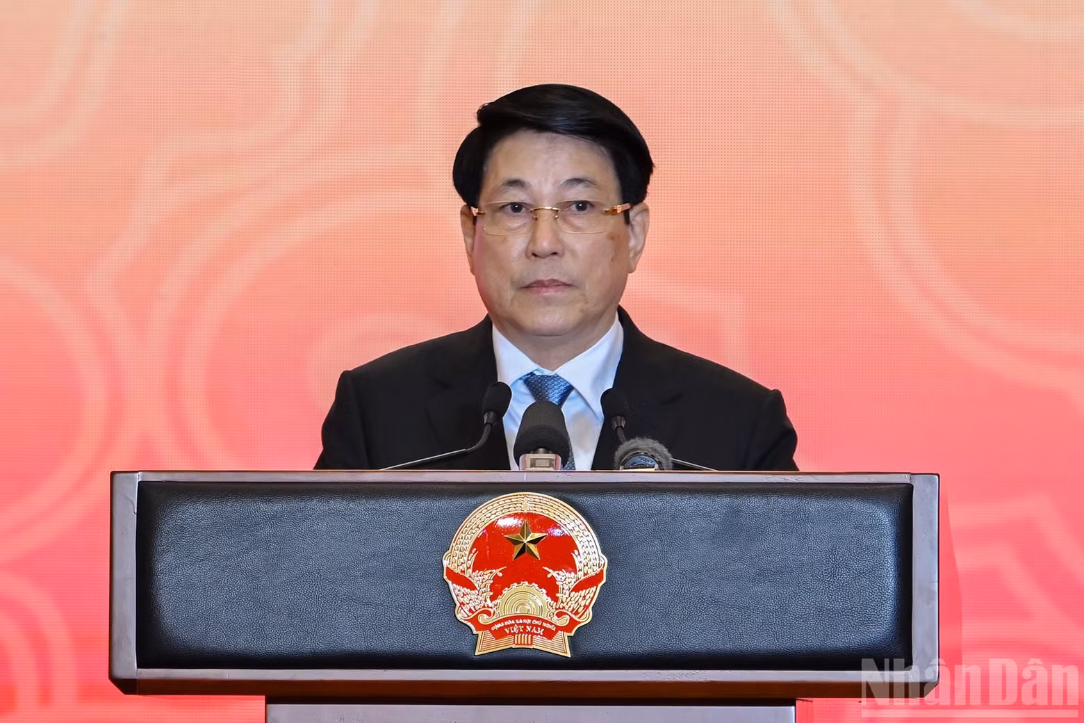 State President Luong Cuong delivered remarks.