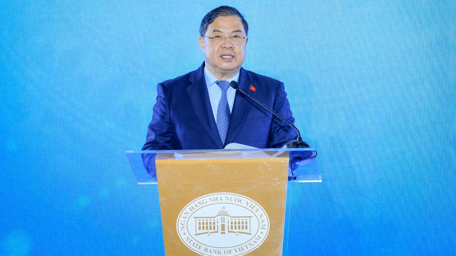 Permanent Deputy Prime Minister Pham Gia Tuc delivers his remarks. (Photo: VIET PHONG)