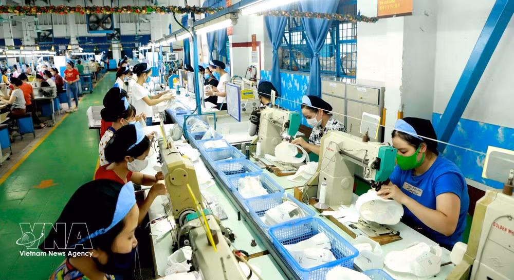 Vinh Yen Footware Joint Stock Company in Phu Tho province. (Photo: VNA)