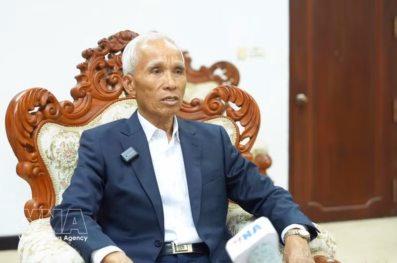 Khamphan Pheuiyavong, Politburo member and Head of the Commission for Propaganda and Training of the Lao People’s Revolutionary Party (LPRP) Central Committee. (Photo: VNA)