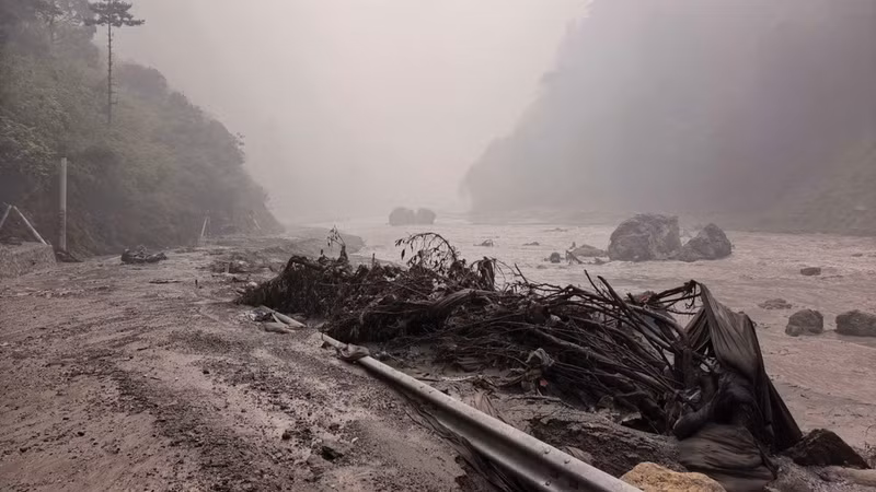 A landslide reported in China. (Photo: Xinhua/VNA)