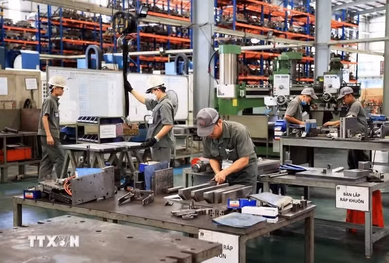 A factory of Toan Cau Mechanical Engineering Company in Giang Dien Industrial Park, Dong Nai city (Photo: VNA)
