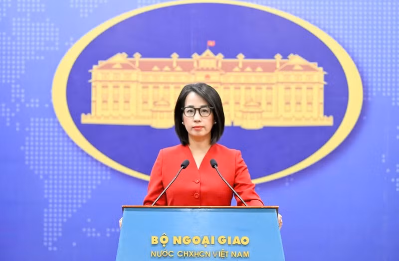 Spokesperson of the Ministry of Foreign Affairs Pham Thu Hang (Photo: VNA)