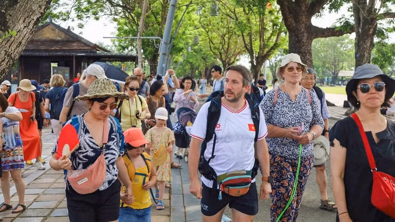 Tourists flock to Hue to visit its attractions during holidays and festivals.