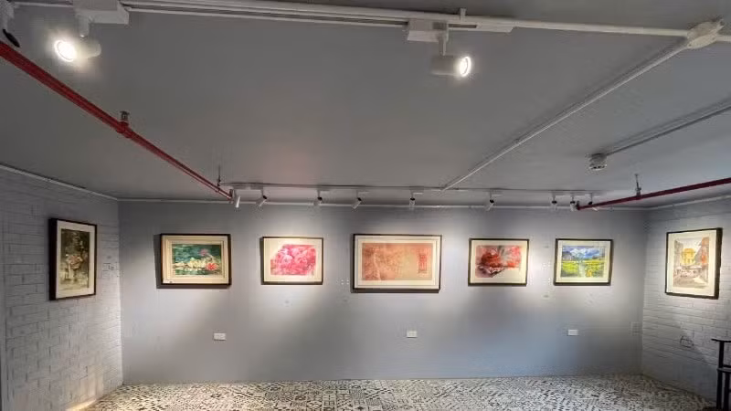 Artworks displayed at the exhibition