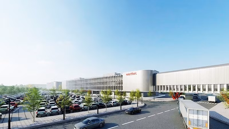 Perspective of the first semiconductor chip manufacturing plant in Viet Nam after completion. Photo: VIETTEL