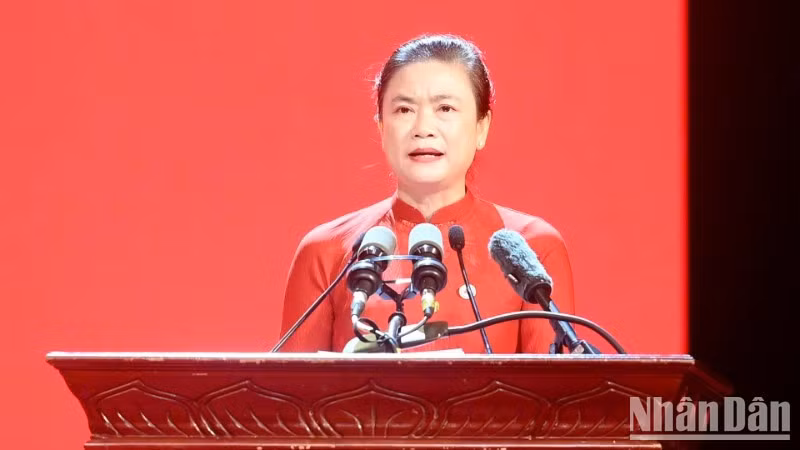 Do Thi Thu Thao re-elected as VRCS President for 2026-2031 tenure. (Photo: nhandan.vn)