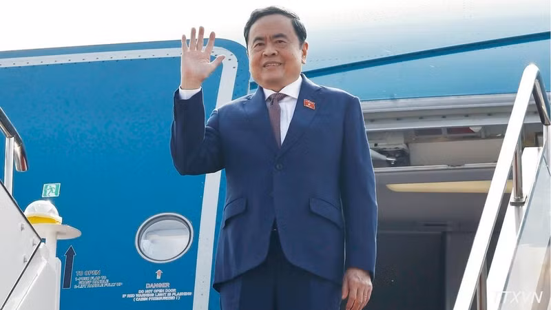 National Assembly President Tran Thanh Man concludes his official visit to China (Photo: VNA)