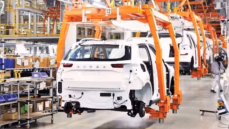 Thanh Cong automobile production line in Quang Ninh Province. (Photo: nhandan.vn)