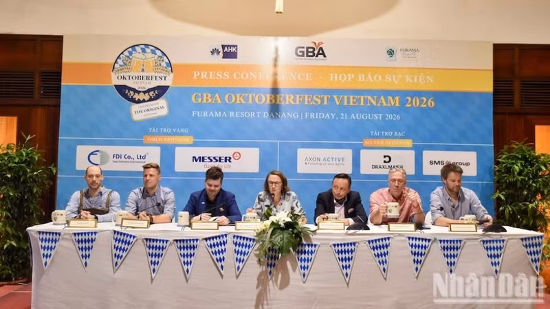 The organising committee holds a press conference to announce Southeast Asia’s largest German beer festival, GBA Oktoberfest Viet Nam 2026. (Photo: ANH DAO)