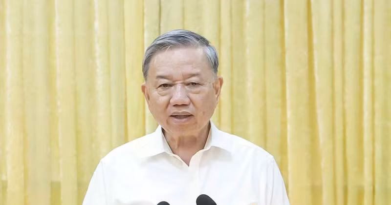 Party General Secretary To Lam calls for concerted efforts from Nam Dinh, Ha Nam and Ninh Binh provinces to complete the organisation of the two-tier administration model by July 1. (Photo: VNA)