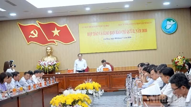 At the press briefing