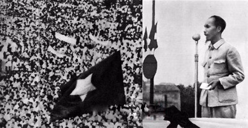 At Ba Dinh Square in Ha Noi on September 2, 1945, President Ho Chi Minh read the Declaration of Independence, proclaiming the birth of the Democratic Republic of Viet Nam. (File photo)