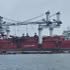 Large-capacity vessels dock, load and unload goods at Nghi Son deep-water port in Thanh Hoa Province.