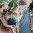 Team 584 under the Political Department of the Quang Tri Provincial Military Command recovers war martyr remains in Quang Tri Ward. (Photo: Quang Tri Provincial Military Command)