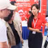 Residents experience a public administrative service kiosk. (Photo: VU TAN)