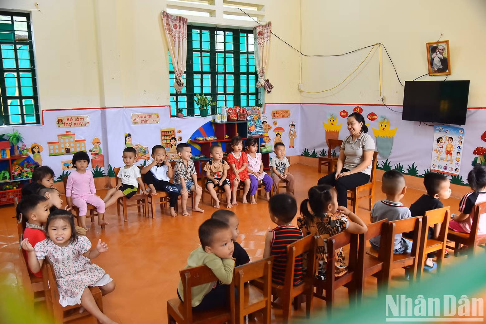 A class at Hop Thanh Kindergarten.