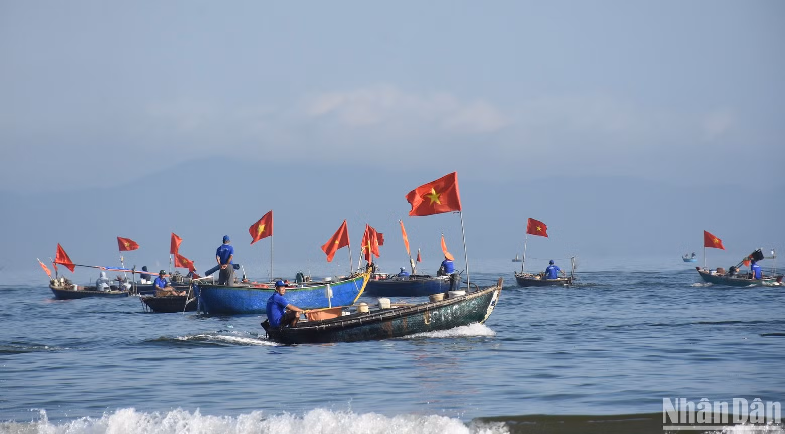 Following the opening ceremony, fishing boats were launched to sea to kick off a new catching season. Following the opening ceremony, fishing boats were launched to sea to kick off a new catching season.