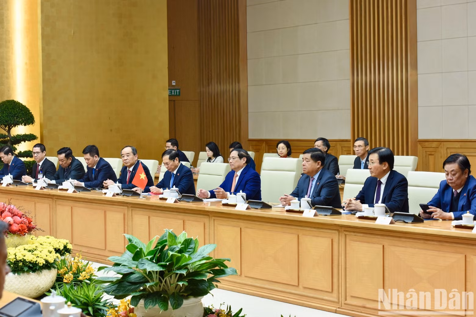 The Vietnamese delegation at the event.