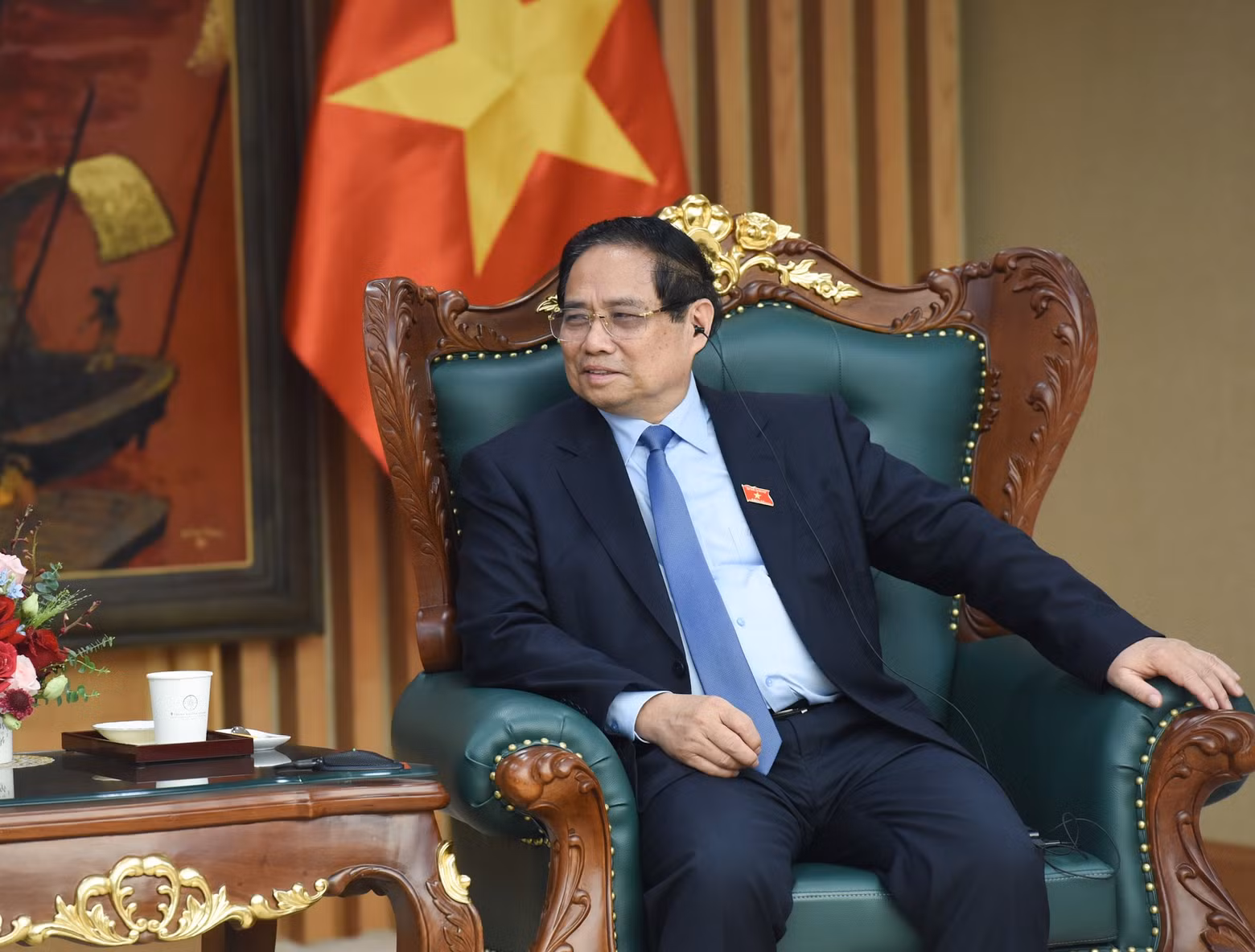 Prime Minister Pham Minh Chinh speaks at the event