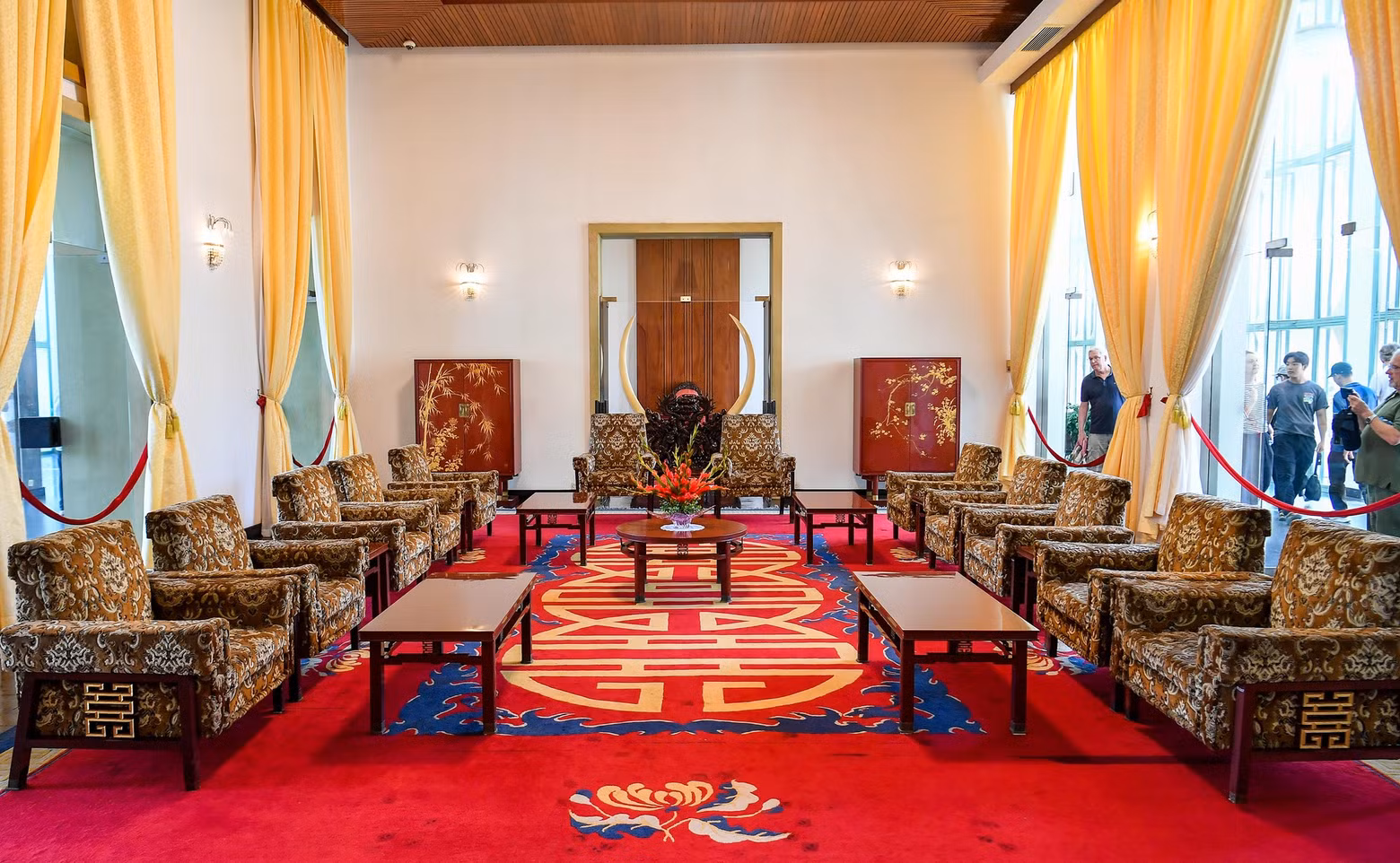 Today, the president’s reception room is still well-preserved in their original state. Today, the president’s reception room is still well-preserved in their original state.