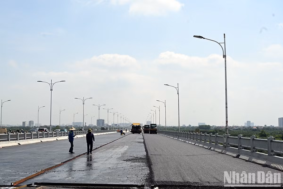 After the paving of concrete asphalt is done, expansion joints will be installed, one of the final stages of the project.
