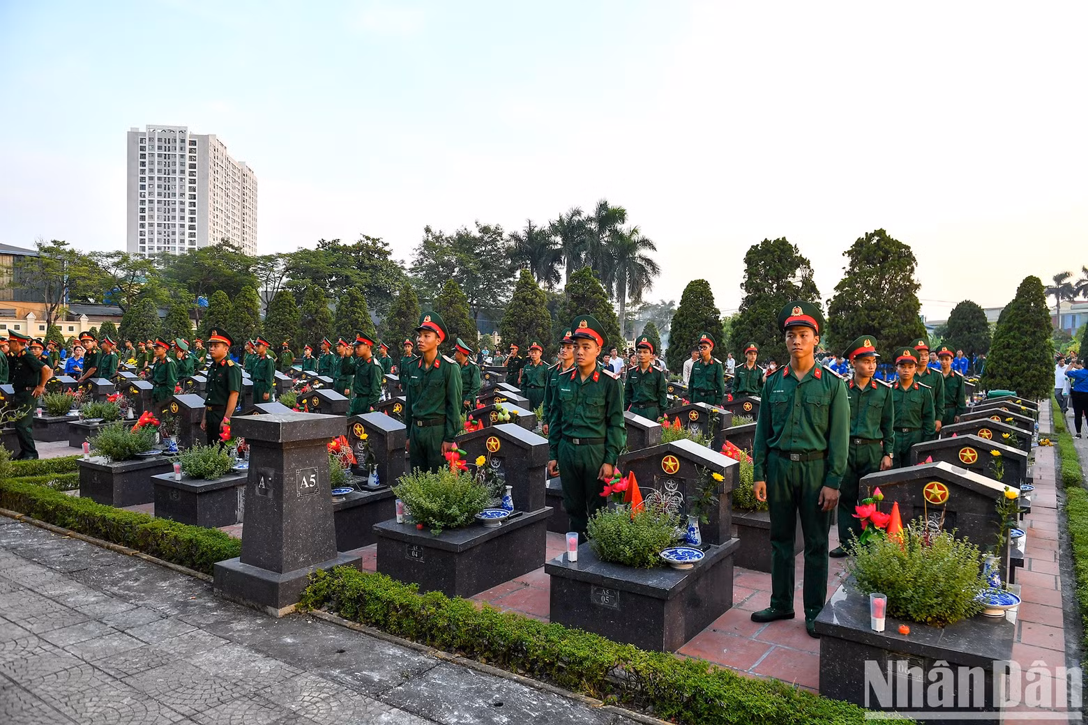 The vigil is held at the Hanoi Martyrs Cemetery, the resting place of 2,188 martyrs. The vigil is held at the Hanoi Martyrs Cemetery, the resting place of 2,188 martyrs.