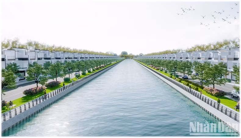 The rendering of the canal after renovation. The rendering of the canal after renovation.