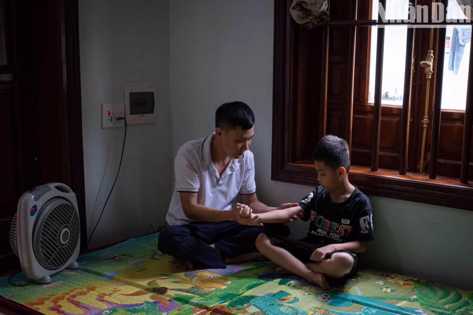 Child patient Nguyen Quoc Khanh (10 years old) has returned to normal life after having an operation in 2023.