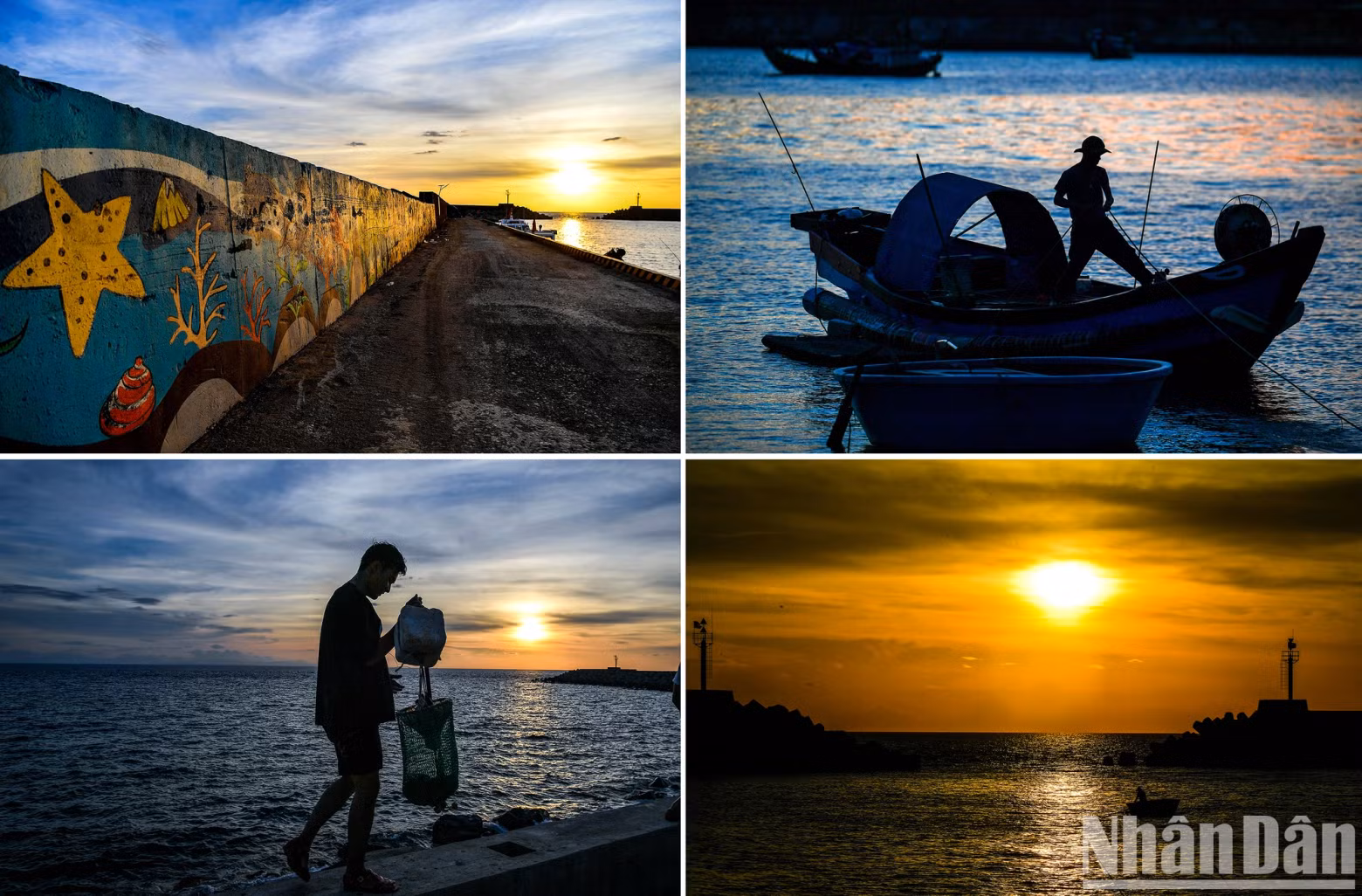 After a day at sea, small fishing boats return full of fish and shrimp. The locals on the island compare the sunsets here to a masterpiece.