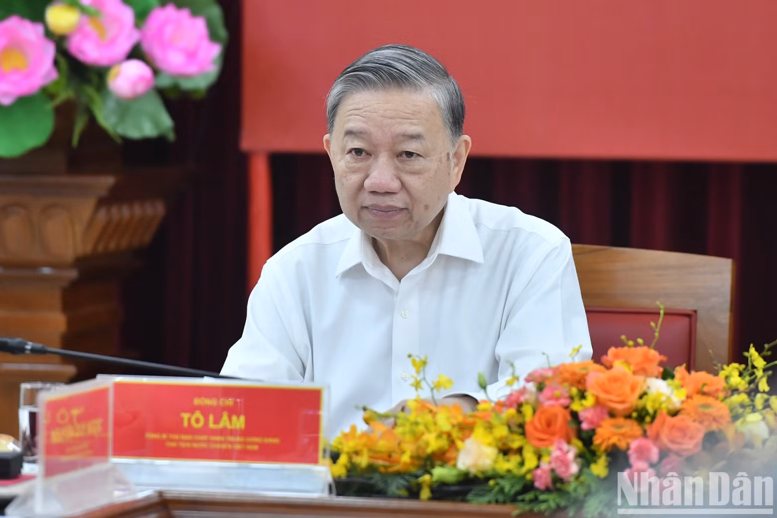 Party General Secretary and President To Lam works with the Party Civil Affairs Committee of the Ministry of Foreign Affairs.