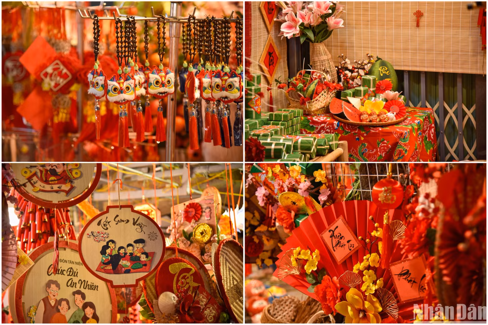 As the Lunar New Year approaches, people's shopping demands increase, so Hang Ma Street is always bustling with buyers and sellers.