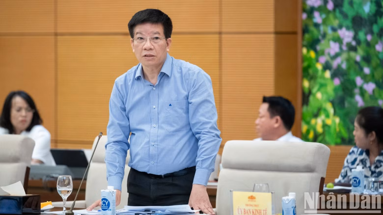 Vice Chairman of the NA’s Office Pham Dinh Toan speaks at the meeting. Vice Chairman of the NA’s Office Pham Dinh Toan speaks at the meeting.