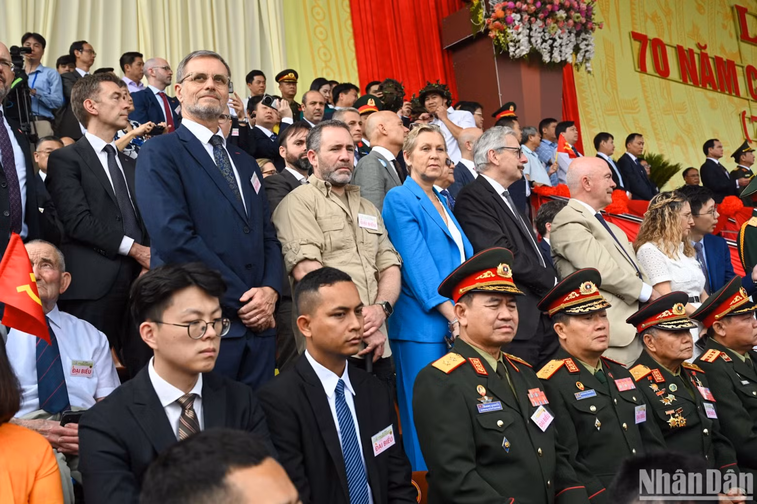 The international delegates attend the ceremony.